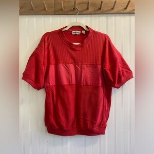 Members Only Vintage 80’s Golf Short Sleeve Tee Shirt Red Women’s XL